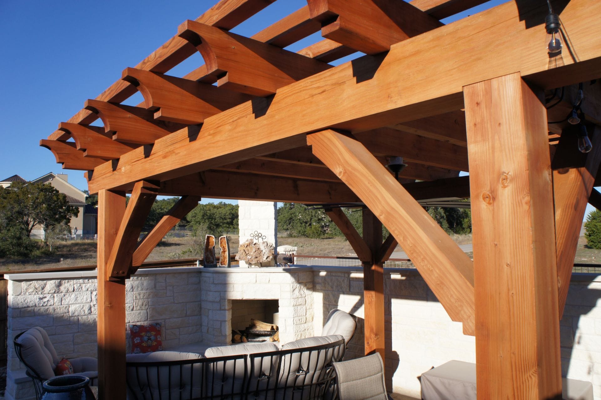 12x12 Pergola Cedar-cover-timberworks