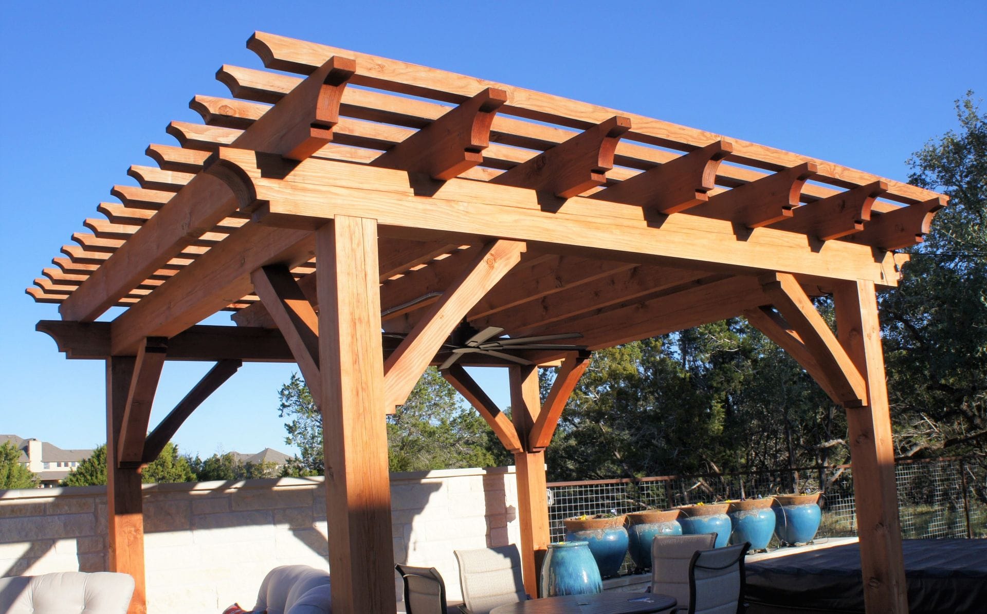 15x15 Pergola Cedar Cover Timberworks