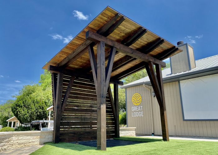15x15, Commercial, Back wall, Modern, Pavilion, Freestanding, Shade Structure, Garden Structure, Entertaining, Pavilion Kit, Cedar Pavilion, Post and Beam, Wood Pavilion, New Braunfels, Wood Pavilion